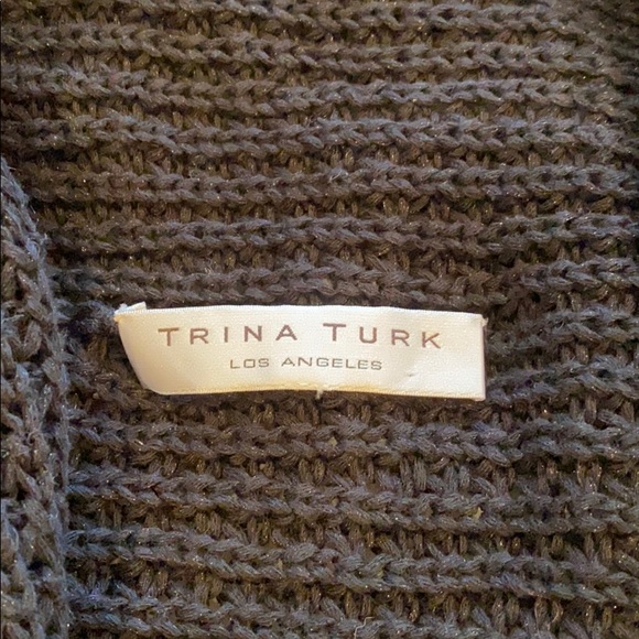 EUC Trina Turk crochet sweater - Picture 3 of 7